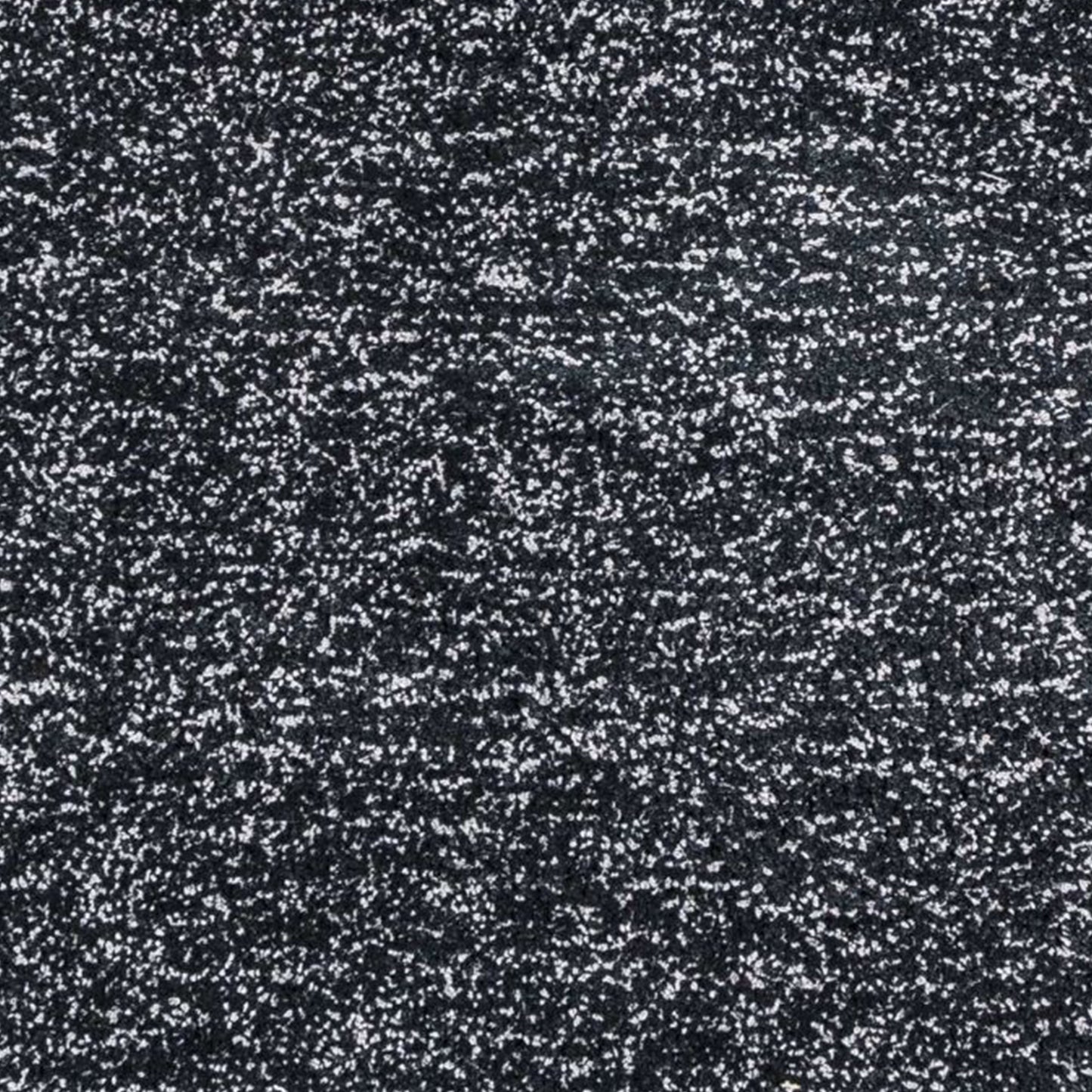 8' Black Heather Round Indoor Shag Rug-4