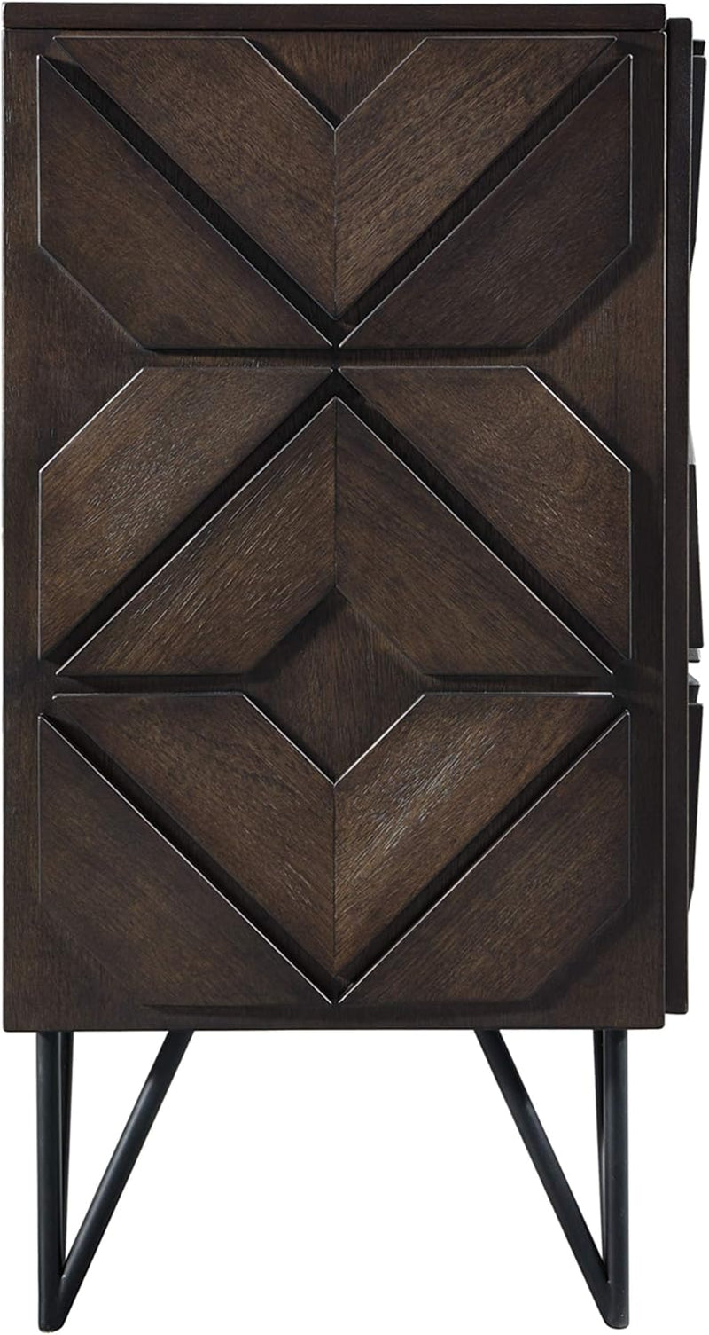 70" TV Stand Urban Geometric Design, 4 Doors-3