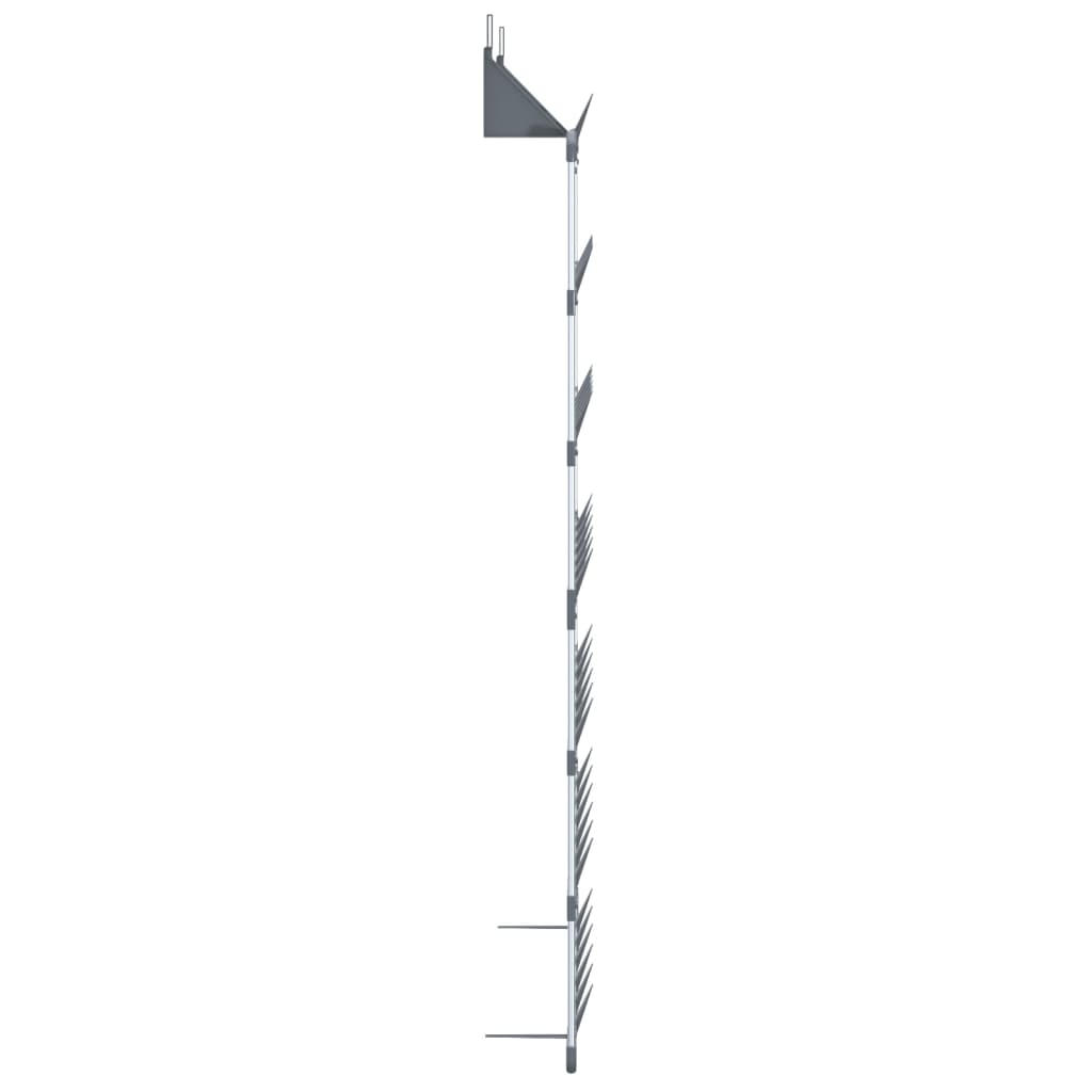 vidaXL Hanging Shoe Rack Silver 26"x5.1"x54.7"-2