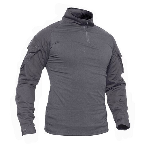Tactical T-shirts Military Clothing Summer Long Sleeve Army Combat T-shirts Camouflage Airsoft tshirts Hunt Fish Tees-10