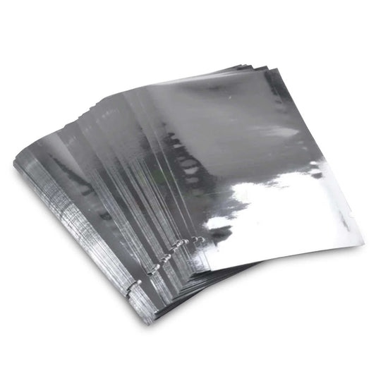 100x Mylar Vacuum Food Pouches 7x10cm - Standing Insulated Food Storage Bag-0