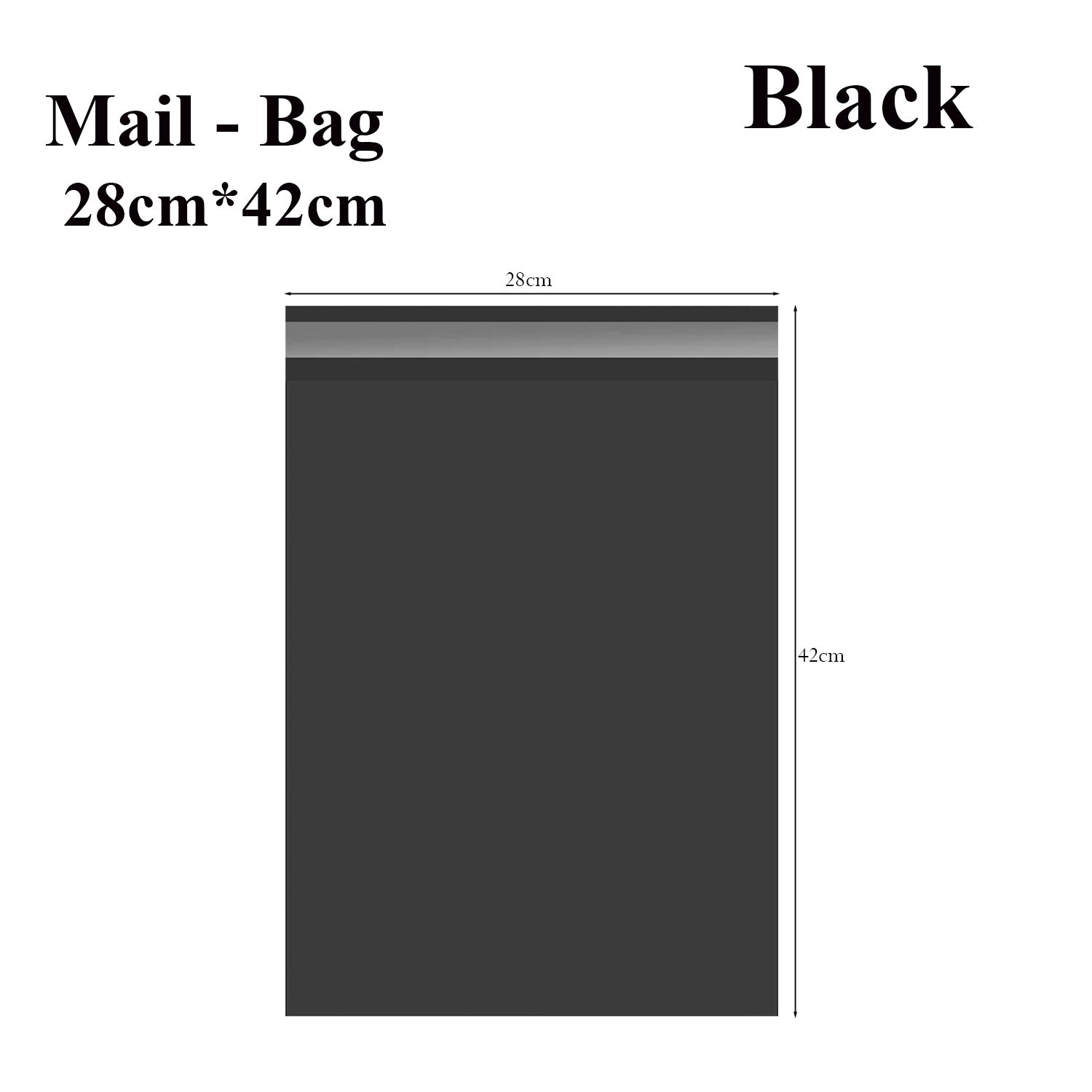 Black Poly Mailers Plastic Self-Sealing Envelope~5243-0