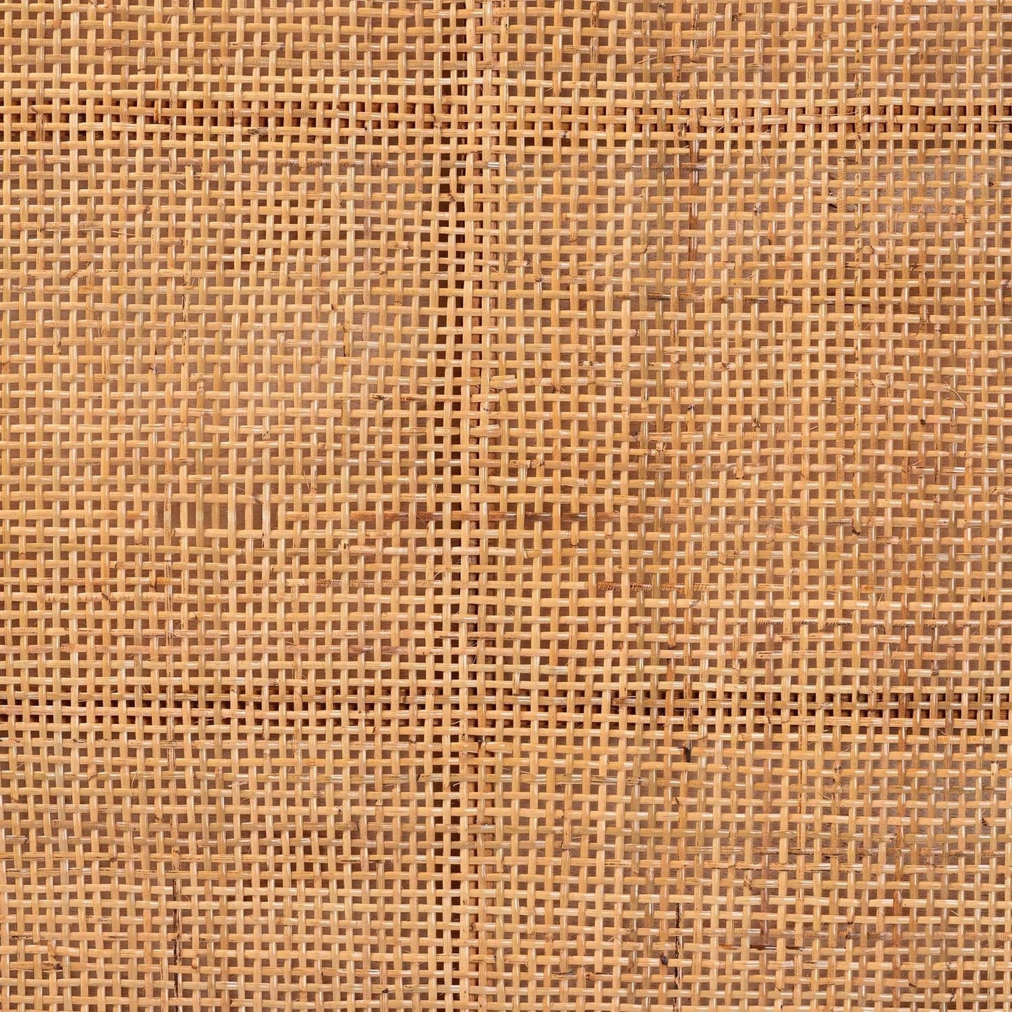 Bohemian Queen Size Rattan Mahogany Wood Headboard-4