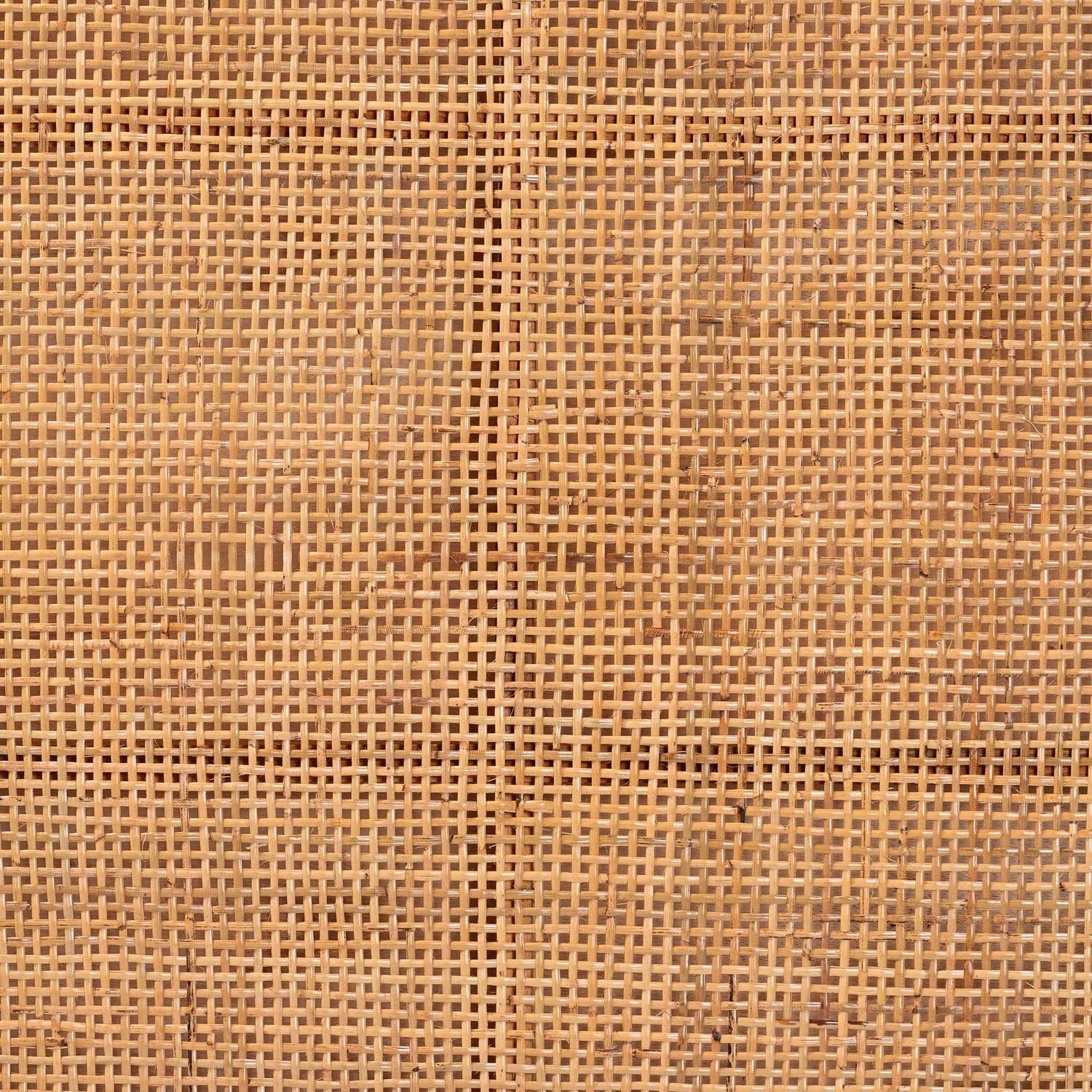 Bohemian Queen Size Rattan Mahogany Wood Headboard-4