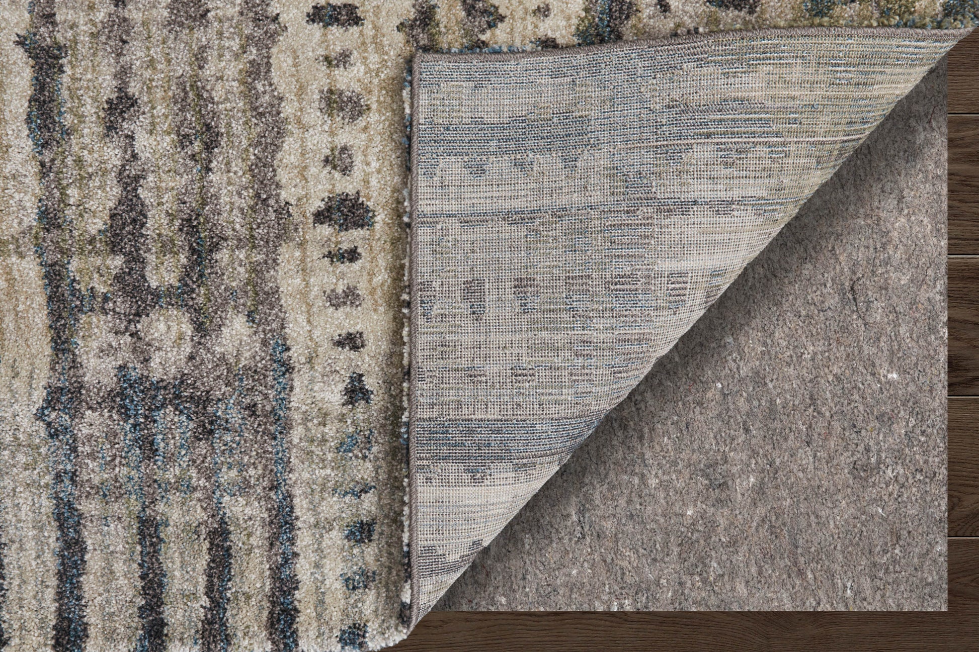 10' X 13' Gray Black And Ivory Abstract Distressed Area Rug-5