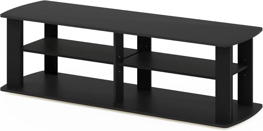 11191BK the Entertainment Center TV Stand, Black-0