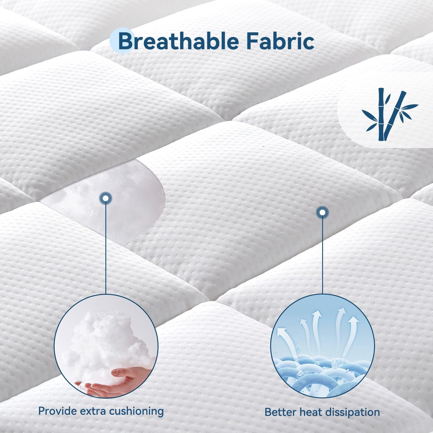 Cooling Gel Memory Foam Queen Mattress with Pillowtop-2